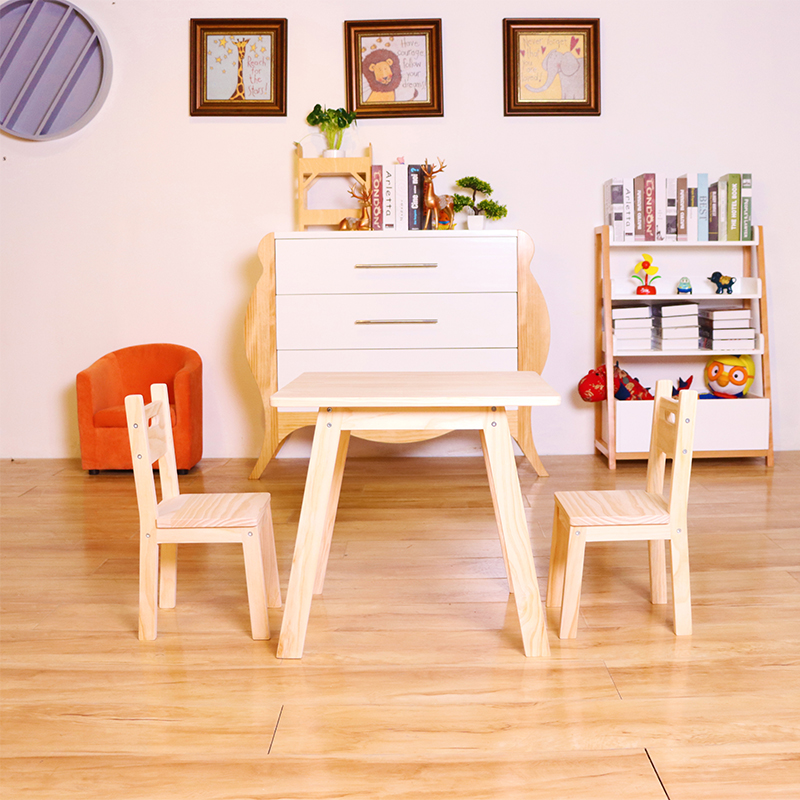 Nashow LMMS-066 Brook Chairs & Table Kindergarten Table and Chair Set Kids Seating Group