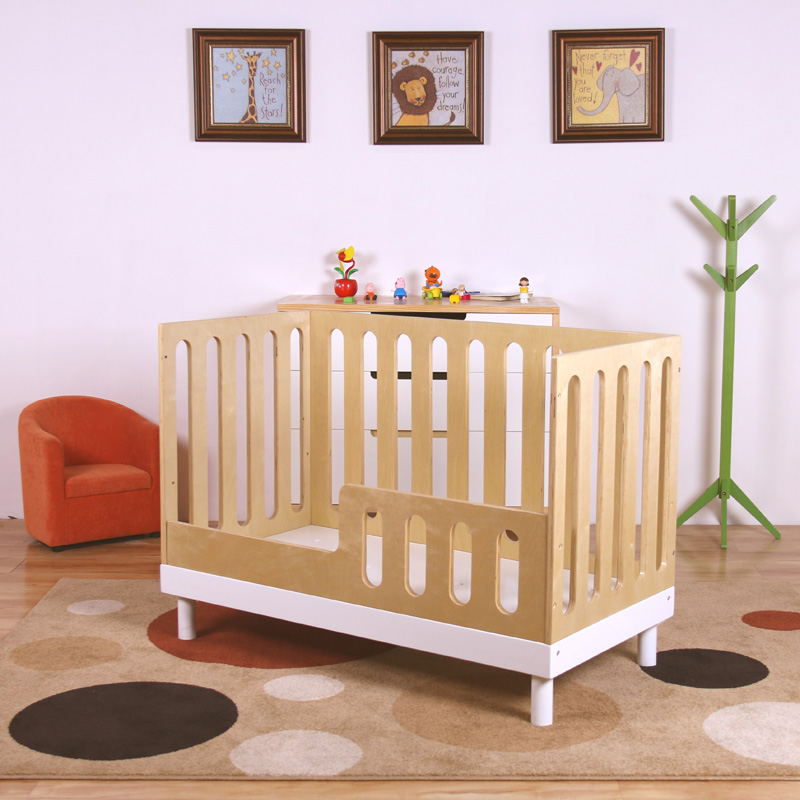Nashow LMBC-121 Birch Plywood Nursery Bed Baby Crib Toddler Cot Furniture