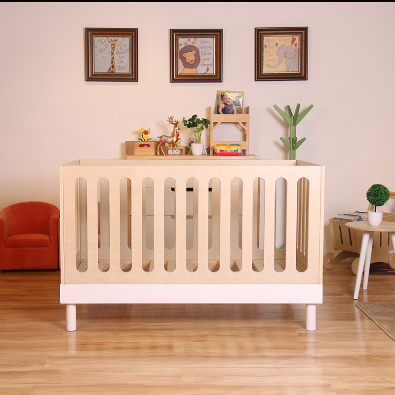 Nashow LMBC-206 Wooden Freya 3 in 1 Baby Cot Bed Baby Crib Toddler Wooden Bed