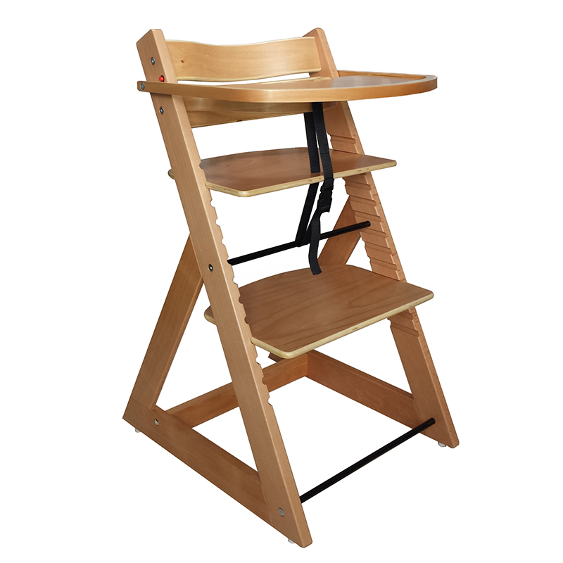 Nashow LMHC-004 Wooden Baby Feeding Chair High Quality Baby Chair with Tray and Safety Belt