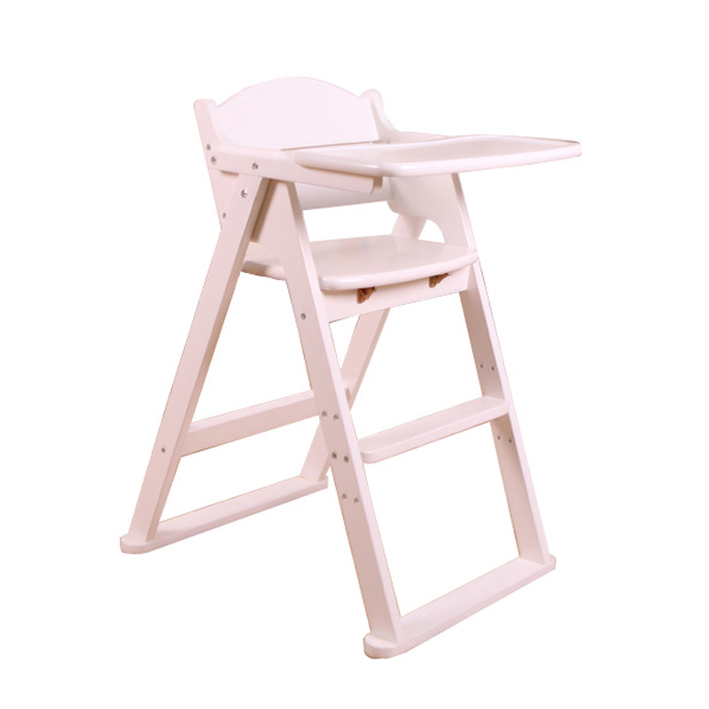 Nashow LMHC-065 Solid Pine Wood High Quality Foldable Baby Feeding High Chair
