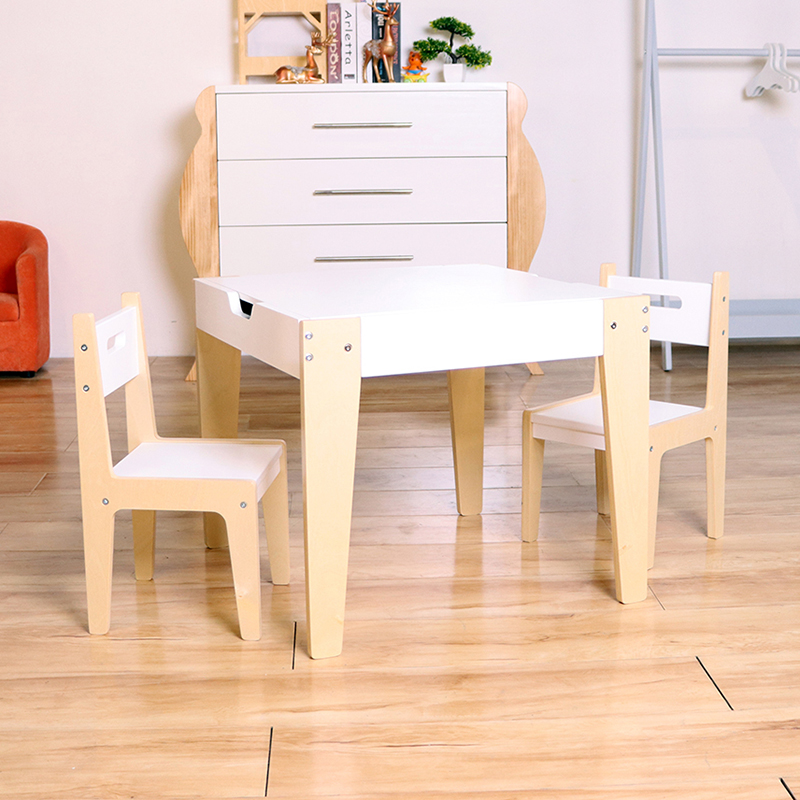 Nashow LMMS-063 Nashow LMMS-063 Classic Wooden Kids Mini Table Set with Blackboard Table Top