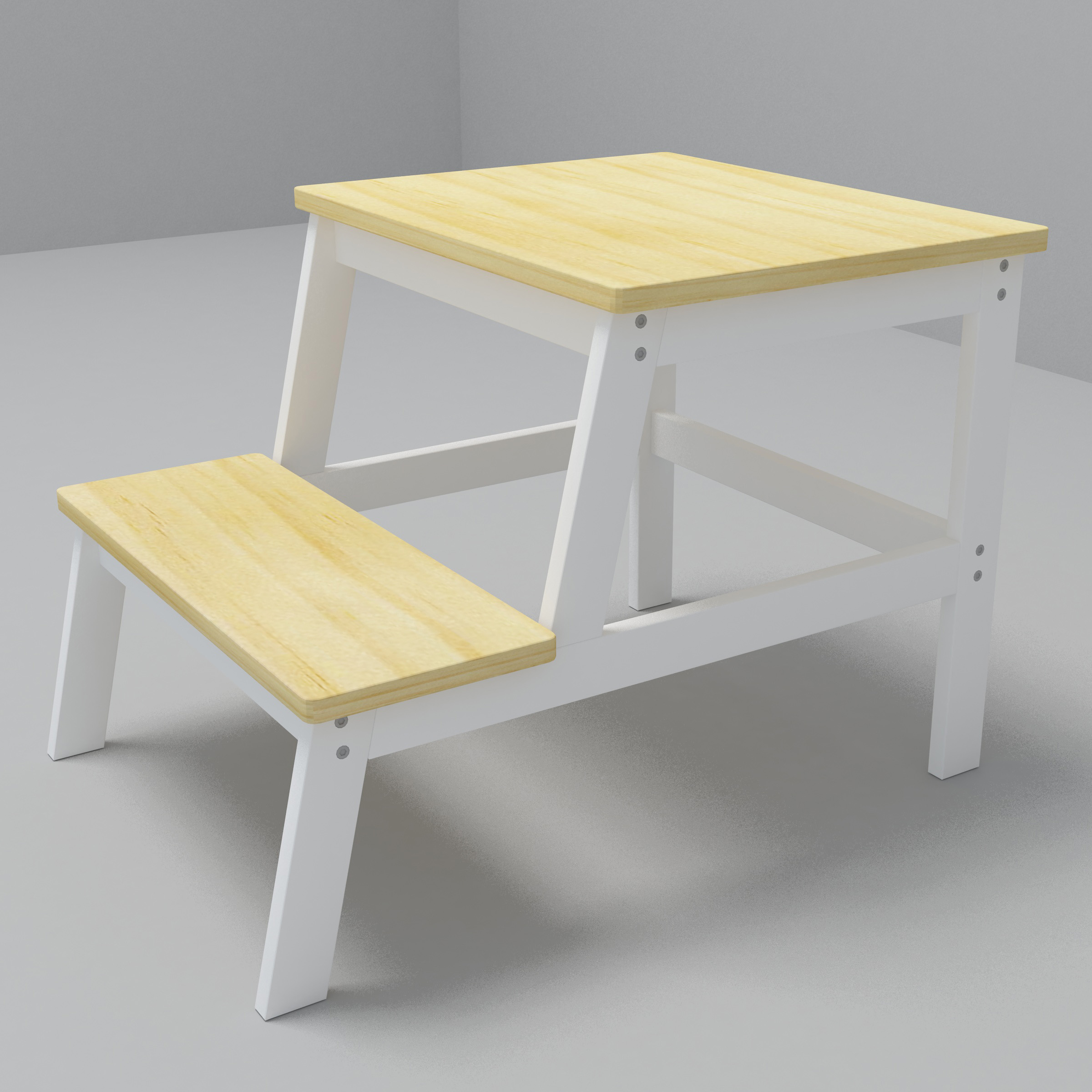 Nashow LMMS-064 Thomas Kids Table Bedside Table Wallclose Table All-in-one Table and Chair