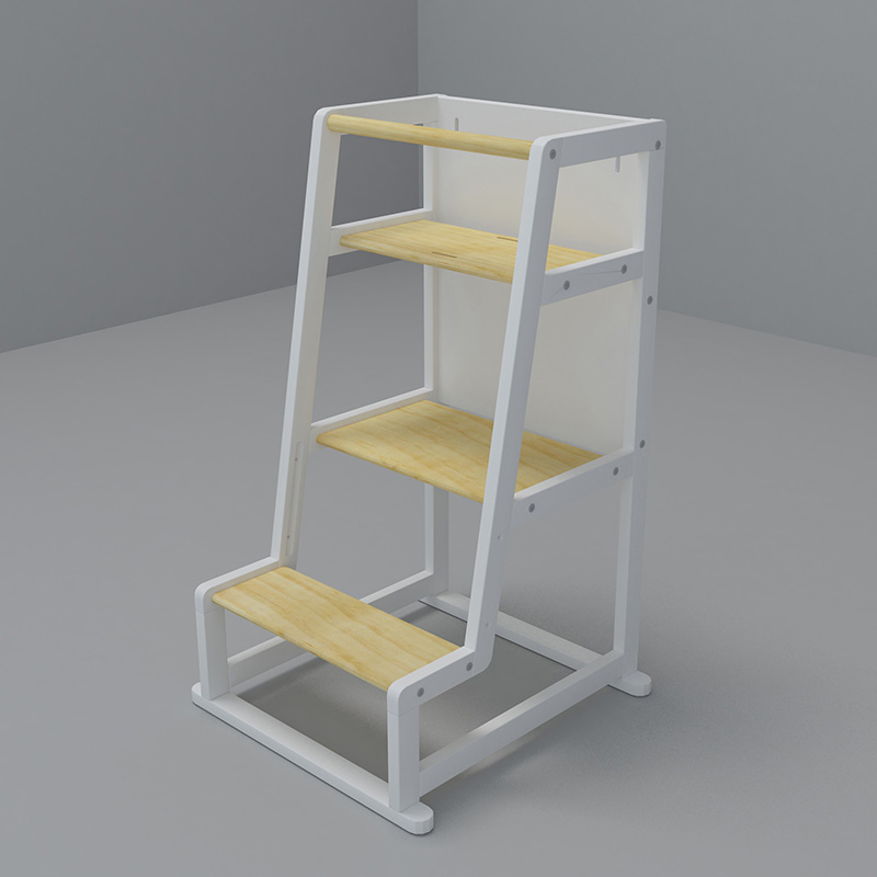 Nashow LMLT-003 Marcy Learning Tower Kids Kitchen Helper Wooden Step Stool