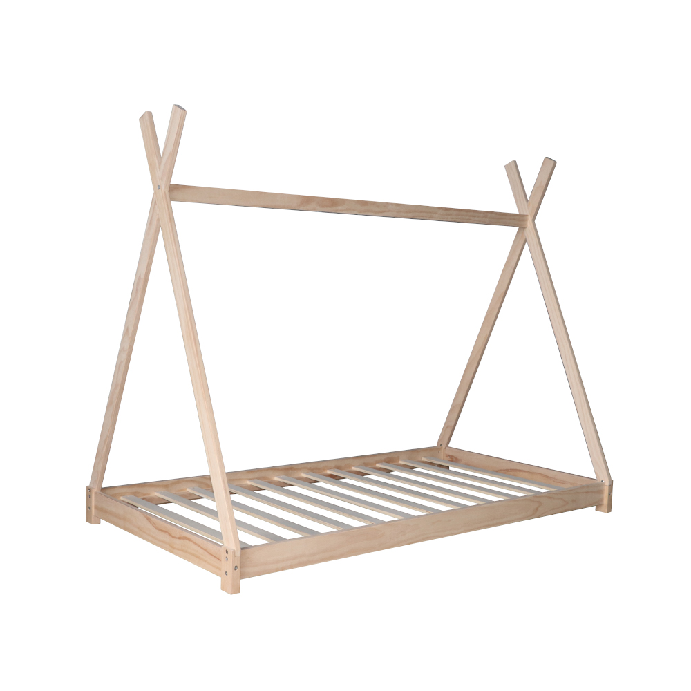 Nashow LMKB-005 Wooden Baby Playbed Children Walking BedFloor Standing Bed Double Bed Frame