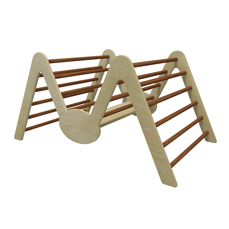Nashow LMGP-006 New Spider Climbing Frame for Children Wooden Kids Gym Climbing Triangle