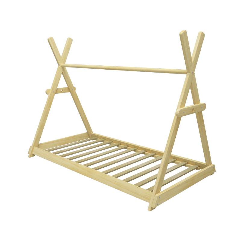 Nashow LMKB-012 European Styles Durable Montessori Solid Wood Children Bed