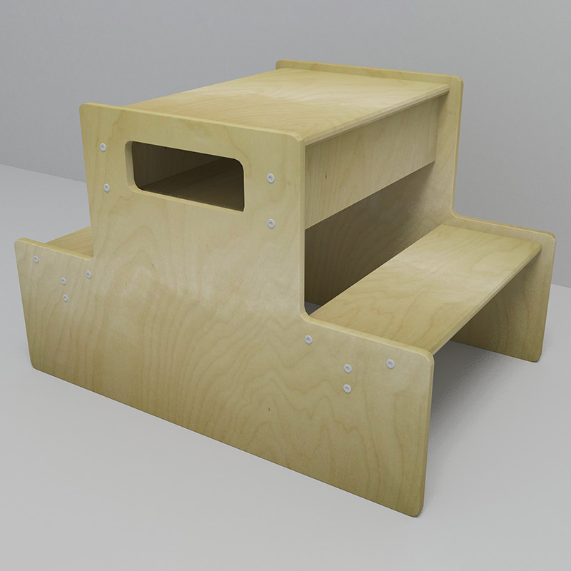 Nashow LMMS-061 New Plywood Wooden Kid Table with Seat for Children Playing and Drawing