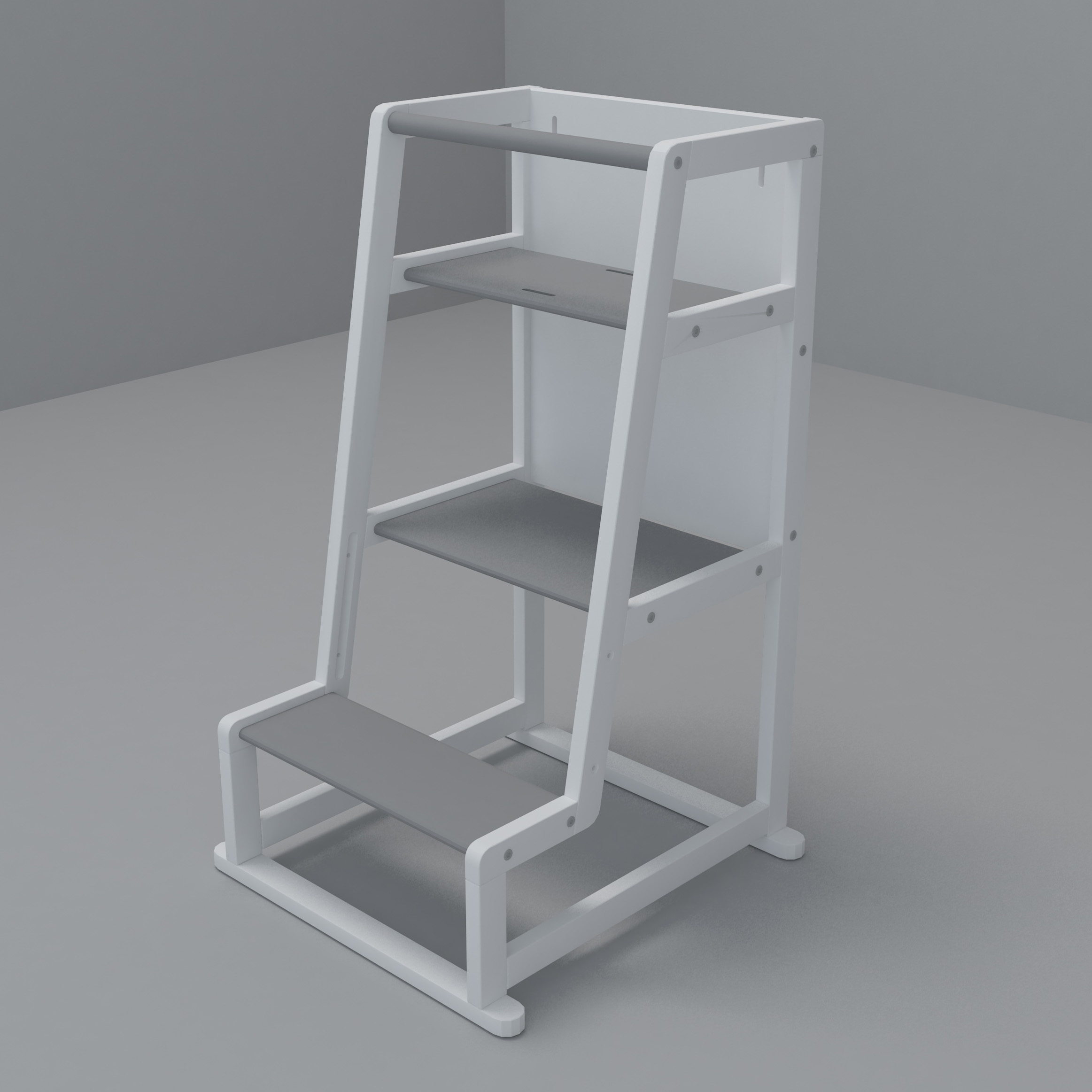 Nashow LMLT-003 Nice Pine Wood Kid Montessori Standing Towers Learning Stool for Home