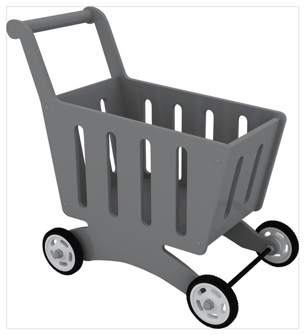 Nashow LMCA-001 Kids Wooden Trolley  Supermarket Shopping Cart Wooden Children cart kid furniture